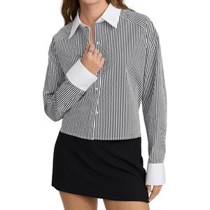 EXPRESS Women’s Cropped Portofino Shirt
